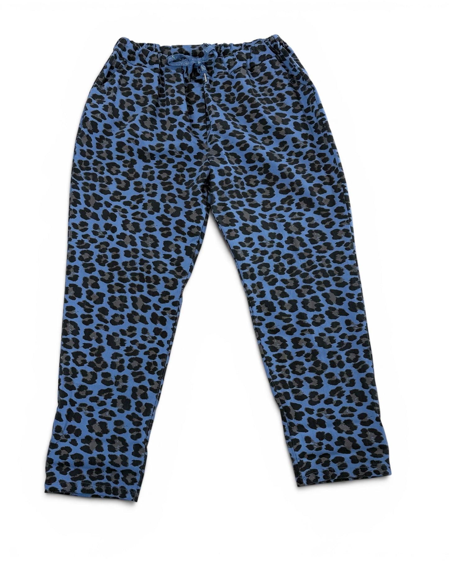 FAUVE - PANTALON SPORTSWEAR LEOPARD BLEU TAILLE 46/48 A 54