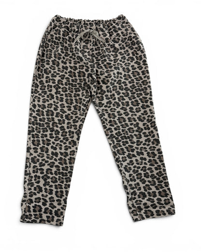 FAUVE - PANTALON SPORTSWEAR LEOPARD BEIGE TAILLE 46/48 A 54