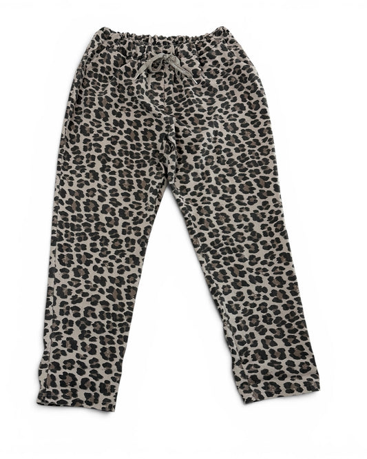 FAUVE - PANTALON SPORTSWEAR LEOPARD BEIGE TAILLE 46/48 A 54