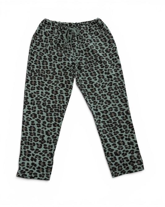 FAUVE - PANTALON SPORTSWEAR LEOPARD KAKI TAILLE 46/48 A 54