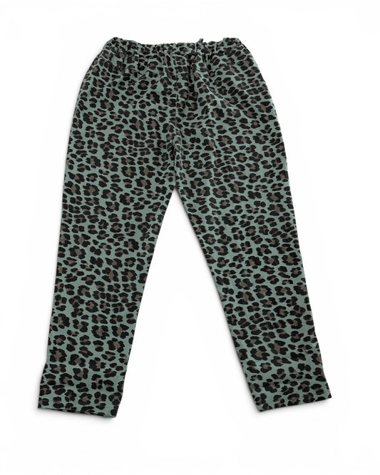FAUVE - PANTALON SPORTSWEAR LEOPARD KAKI TAILLE 46/48 A 54