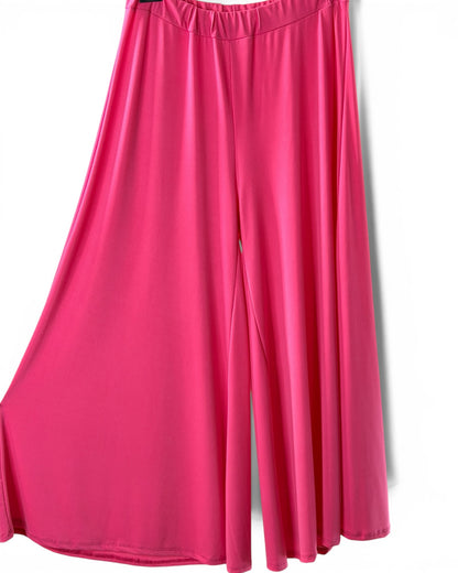 AGATHA - PANTALON PALAZZO FUCHSIA TAILLE 46 A 54