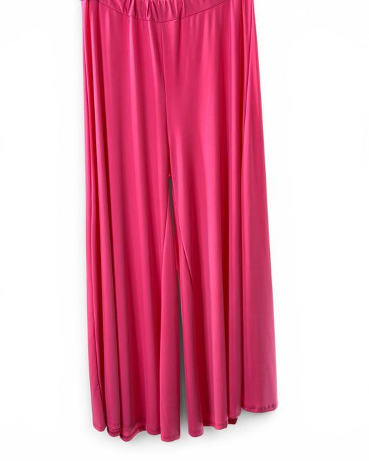 AGATHA - PANTALON PALAZZO FUCHSIA TAILLE 46 A 54