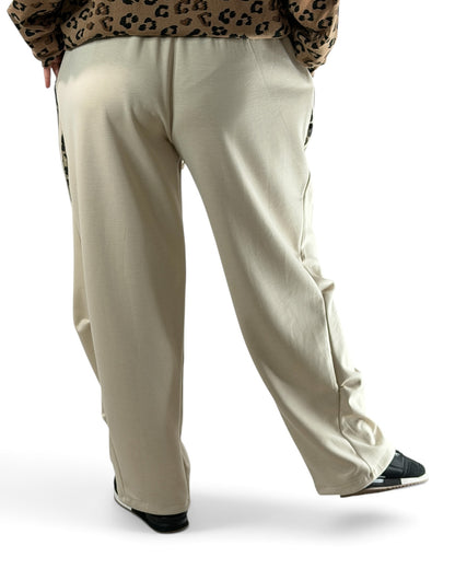 HELLO - PANTALON SPORTSWEAR BEIGE JUSQU'A LA TAILLE 50/52