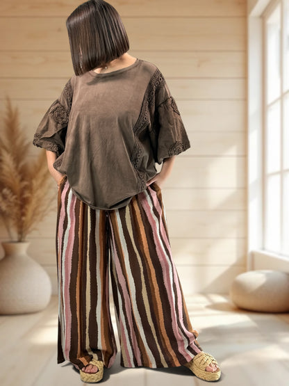 NOUGAT - PANTALON FLUIDE JUSQUA LA TAILLE 52