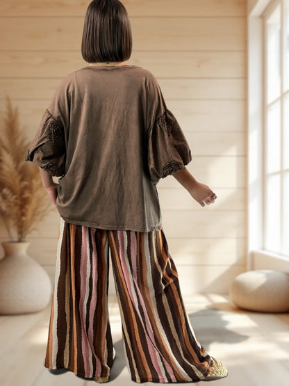 NOUGAT - PANTALON FLUIDE JUSQUA LA TAILLE 52