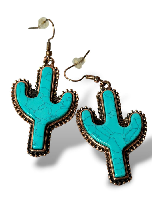 CACTUS - BOUCLES D'OREILLES TENDANCE
