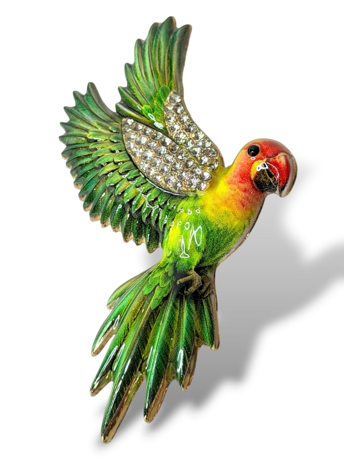 PERROQUET - BROCHE AVEC STRASS