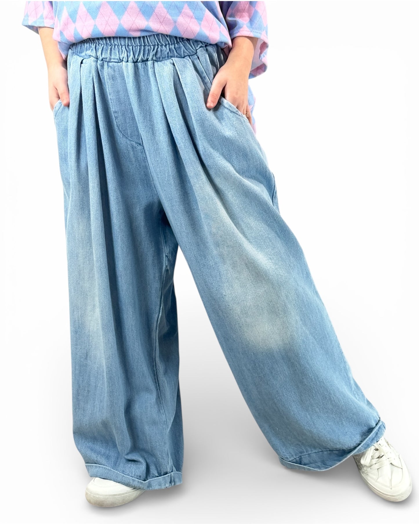 MELVIN - PANTALON AMPLE JEAN SOUPLE JUSQU'A LA TAILLE 52