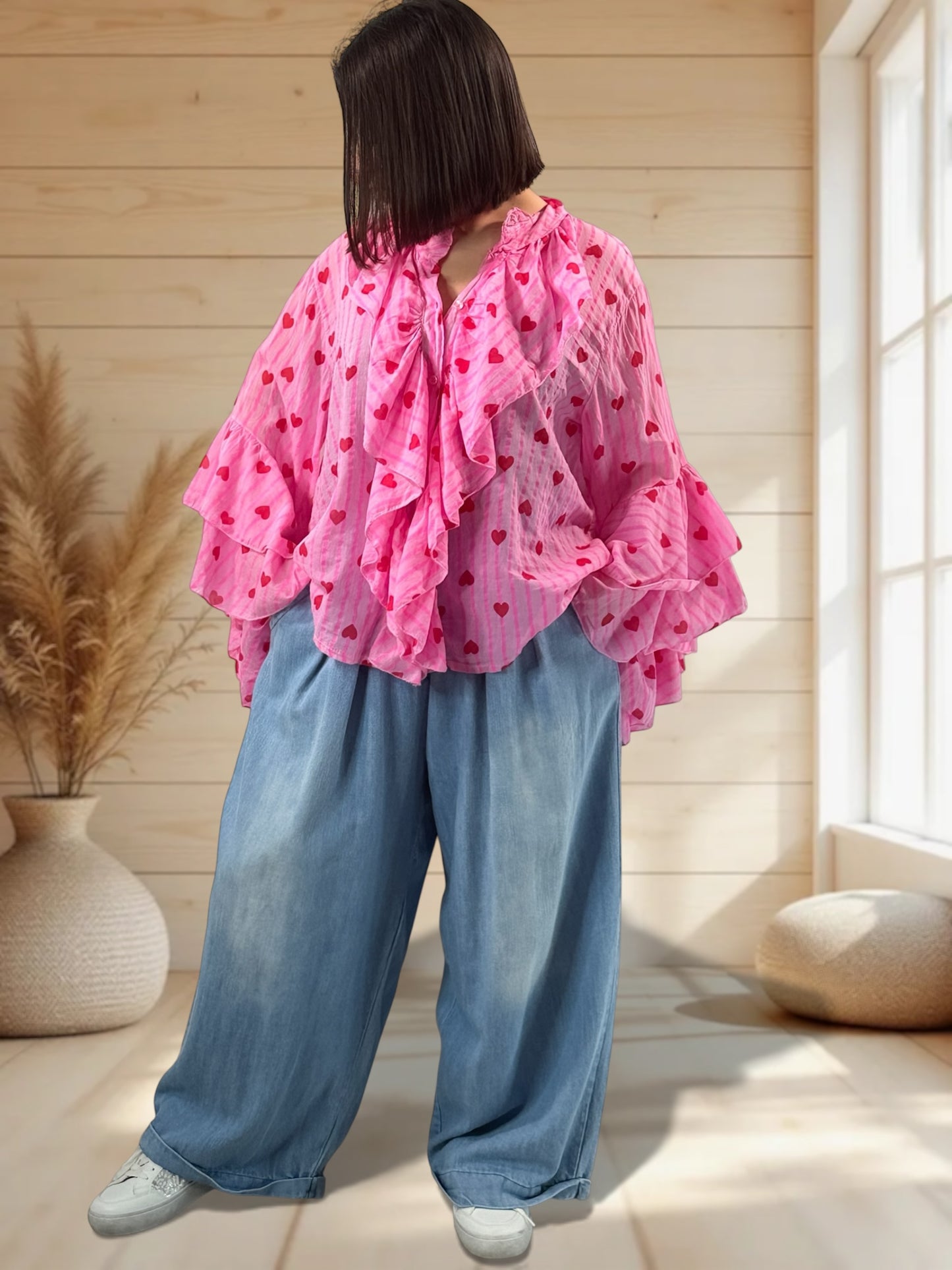 MELVIN - PANTALON AMPLE JEAN SOUPLE JUSQU'A LA TAILLE 52