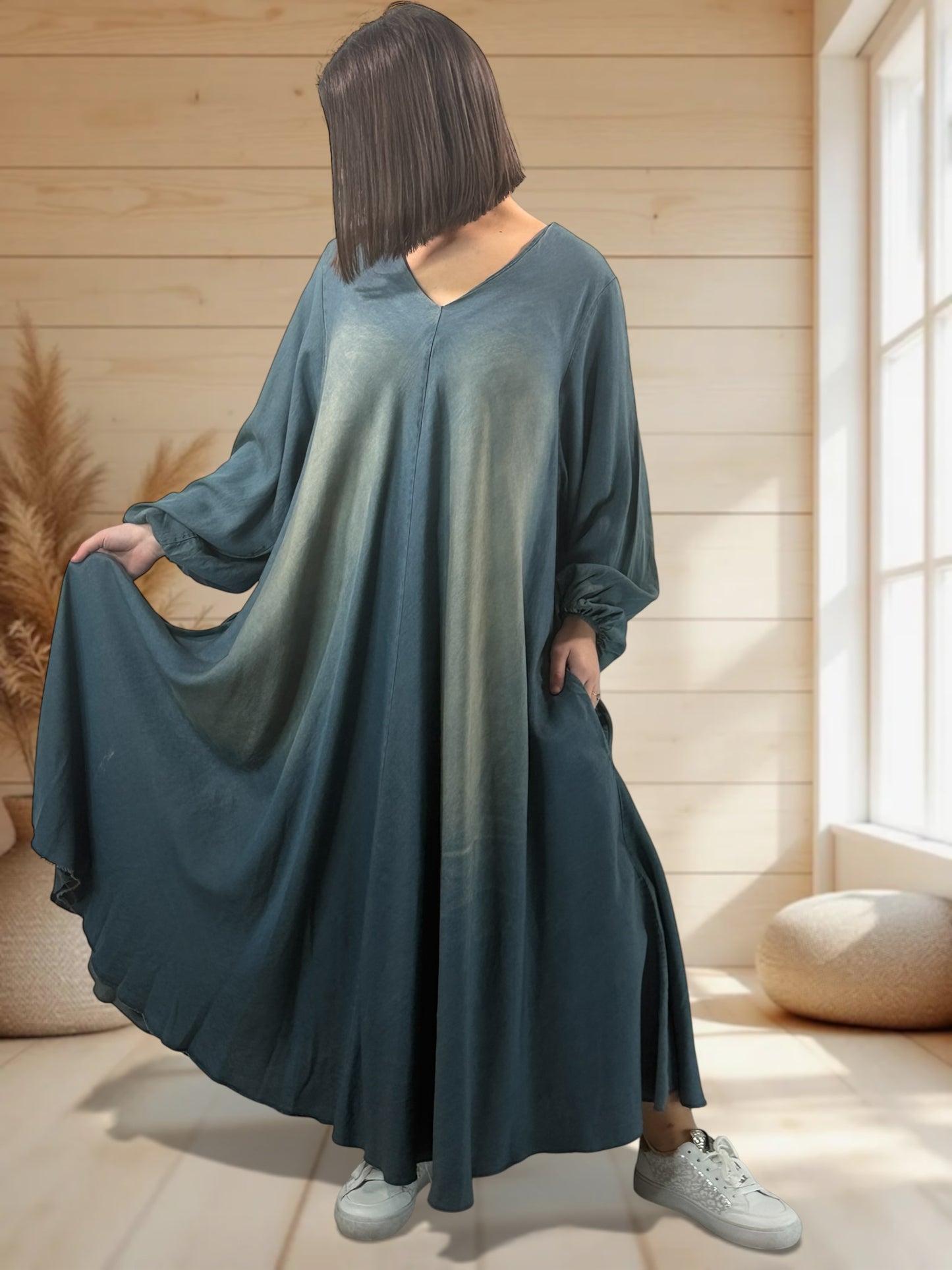 NIKITA - ROBE AMPLE JEAN TENCELL JUSQU'A LA TAILLE 54