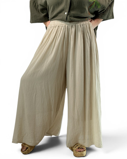 PAULA - PANTAJUPE BEIGE TAILLE 44/46 A 54