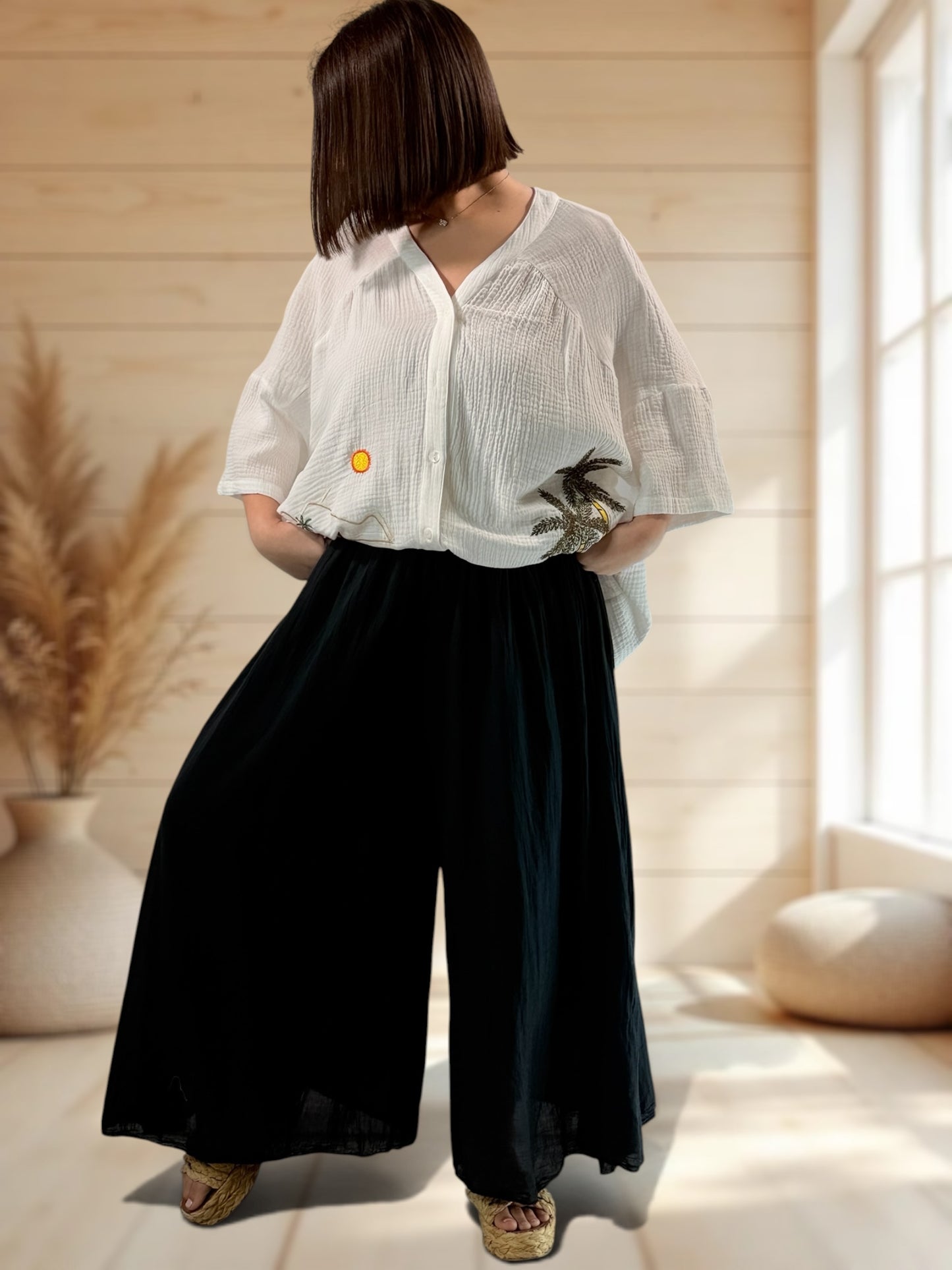PAULA - PANTAJUPE NOIR TAILLE 44/46 A 54