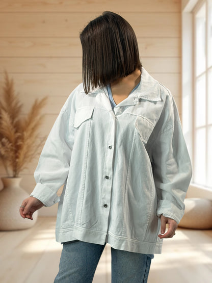 BOSTON - VESTE EN BLANCHE EN JEAN TAILLE 50 A 58