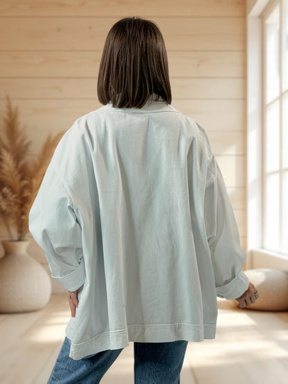 BOSTON - VESTE EN BLANCHE EN JEAN TAILLE 50 A 58