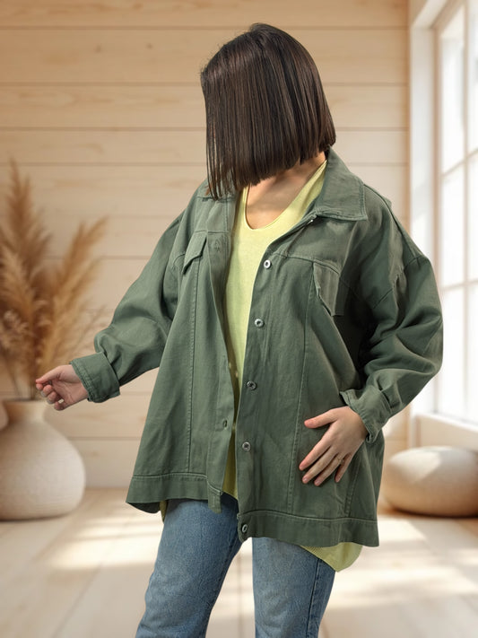 BOSTON - VESTE EN KAKI EN JEAN TAILLE 50 A 58