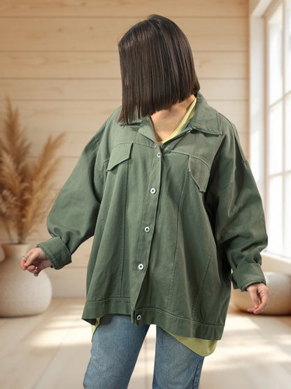 BOSTON - VESTE EN KAKI EN JEAN TAILLE 50 A 58