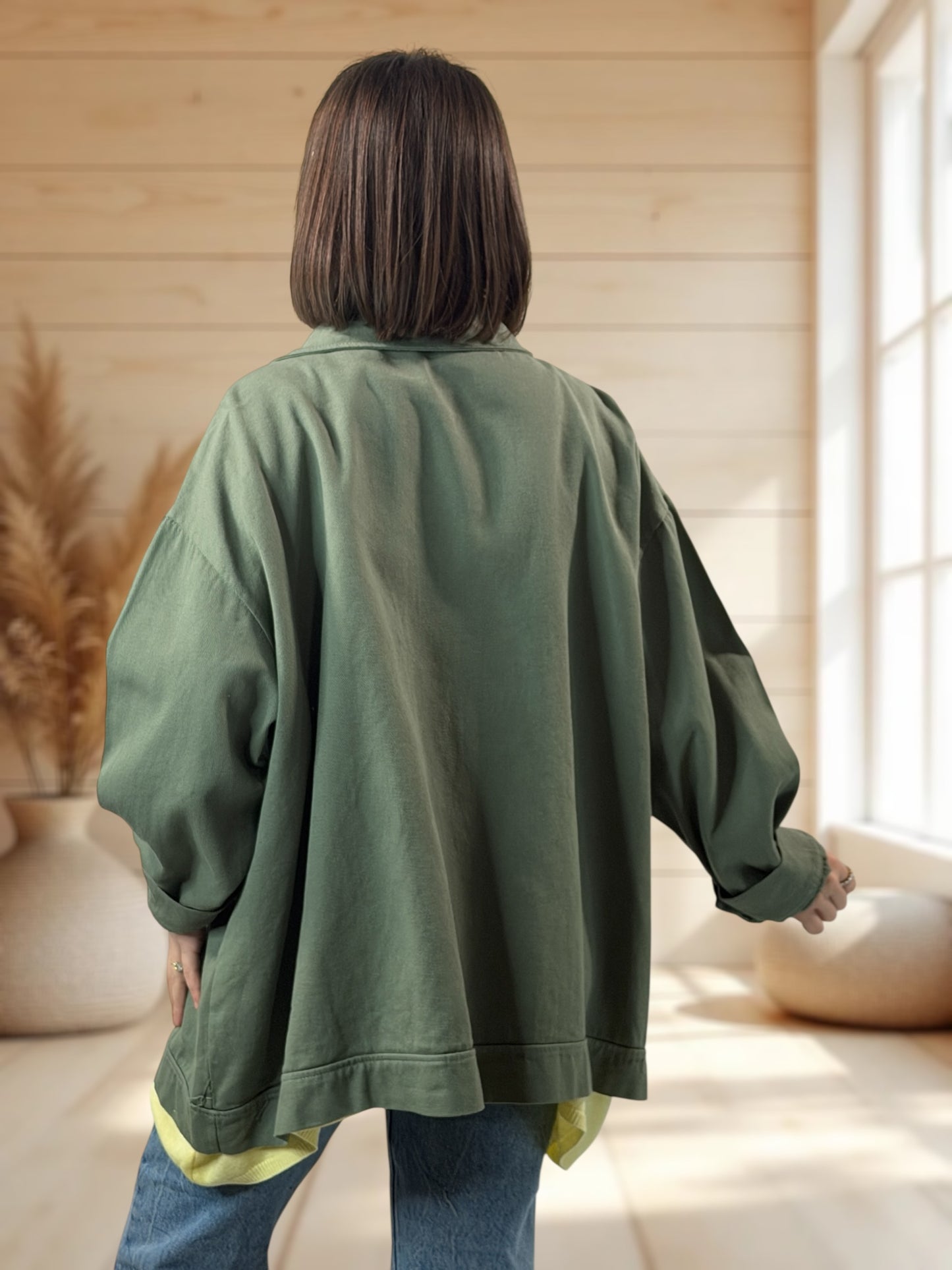 BOSTON - VESTE EN KAKI EN JEAN TAILLE 50 A 58