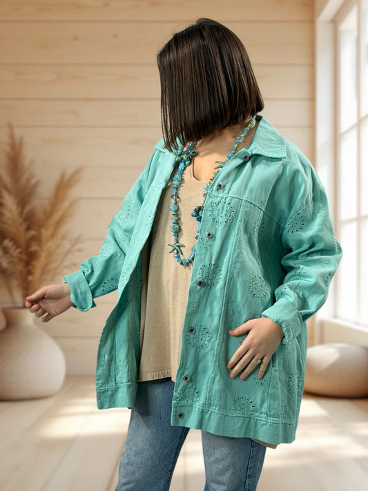 JOE - VESTE EN JEAN LAGON JUSQU'A LA TAILLE 50