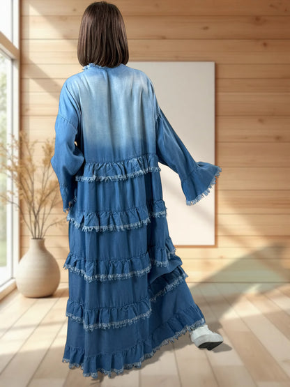 SANTANA - ROBE LONGUE FLUIDE JEAN LYOCEL JUSQU'A LA TAILLE 52