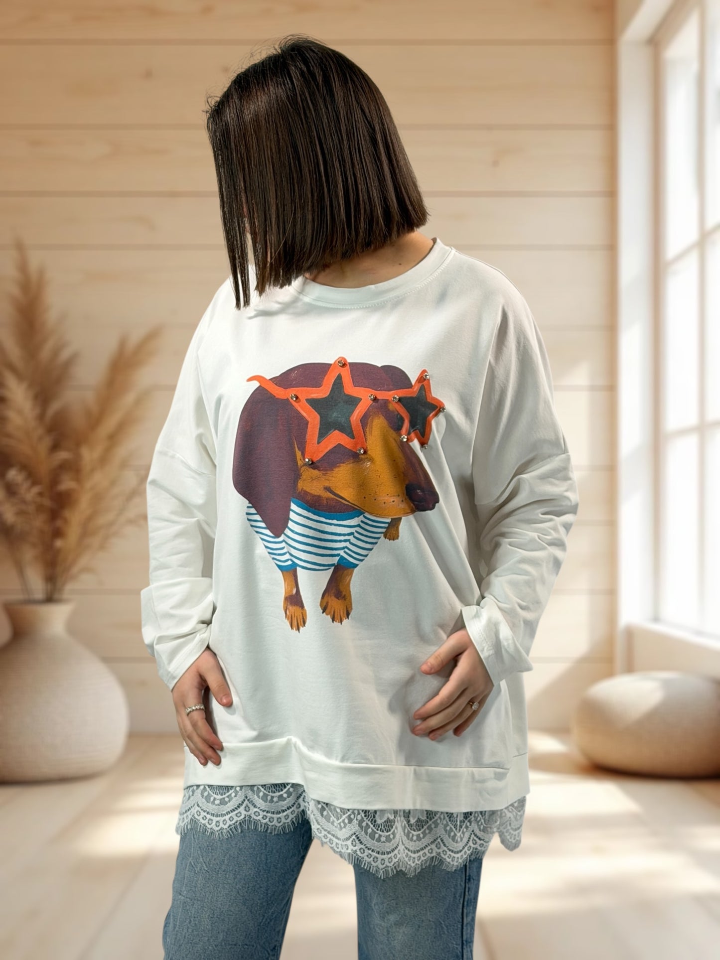 PAULIN - SWEAT LEGER OVERSIZE JUSQU'A LA TAILLE 52/54