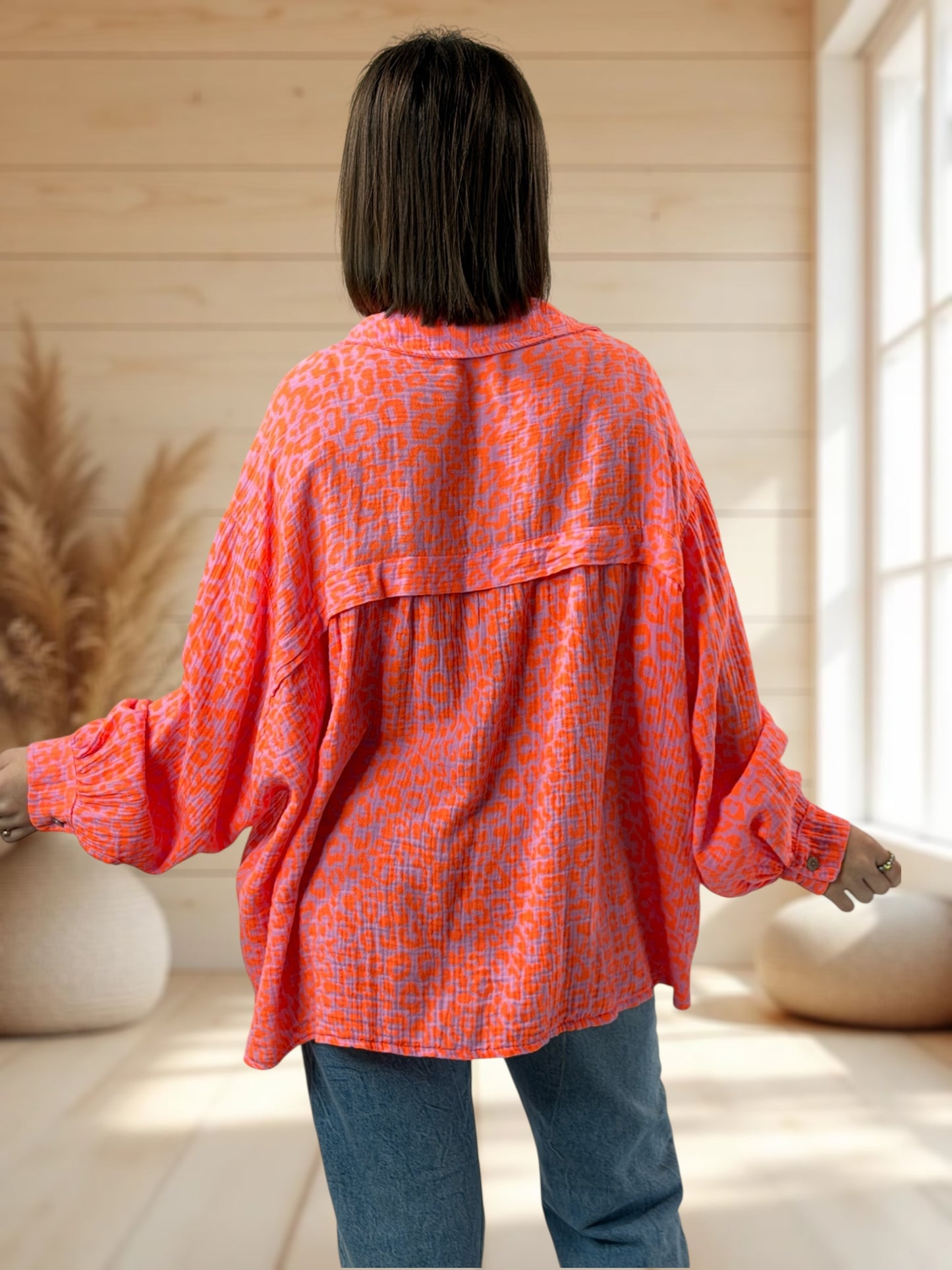 VALENTINA  - BLOUSE EN COTON JUSQU'A LA TAILLE 50/52