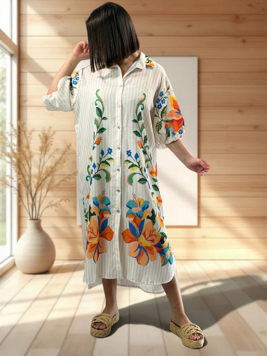 COPACABANA - ROBE A MOTIF JUSQU'A LA TAILLE 50