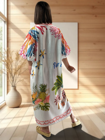 COPACABANA - ROBE A MOTIF JUSQU'A LA TAILLE 50