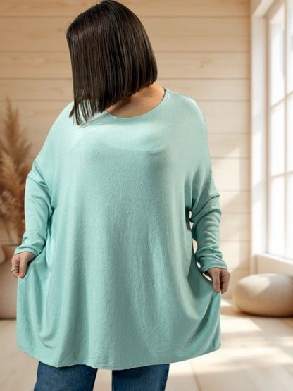 CAPRIO - PULL LAGON EN MAILLE FLUIDE JUSQU'A LA TAILLE 54