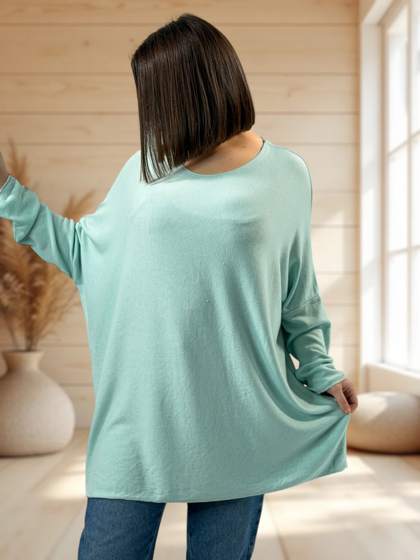 CAPRIO - PULL LAGON EN MAILLE FLUIDE JUSQU'A LA TAILLE 54