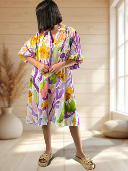 DOROTHY - ROBE A MOTIF JUSQU'A LA TAILLE 56