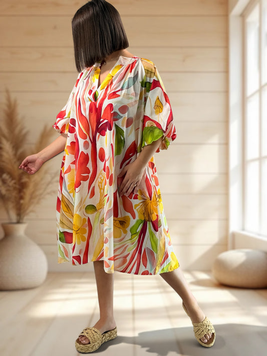 DOROTHY - ROBE A MOTIF JUSQU'A LA TAILLE 56