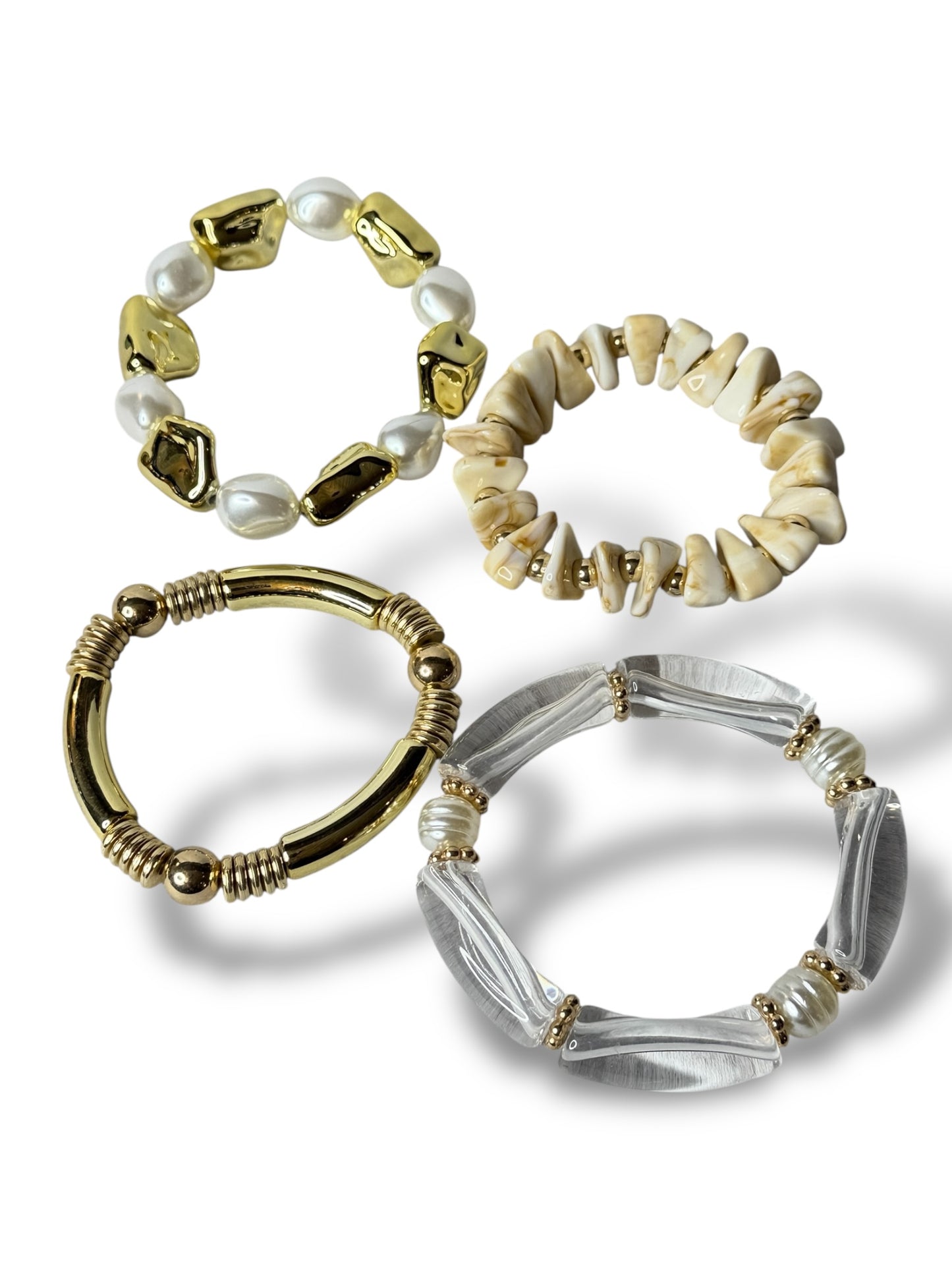 MAX - LOT DE 4 BRACELETS TENDANCE