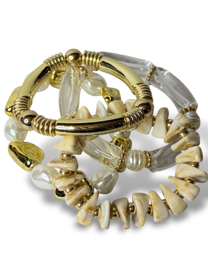 MAX - LOT DE 4 BRACELETS TENDANCE