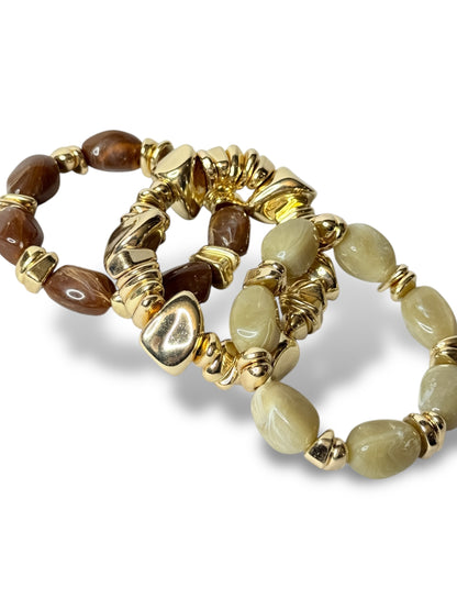 LOLY - LOT DE 3 BRACELETS TENDANCE