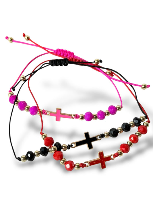 SARAH - LOT DE 3 BRACELETS TENDANCE