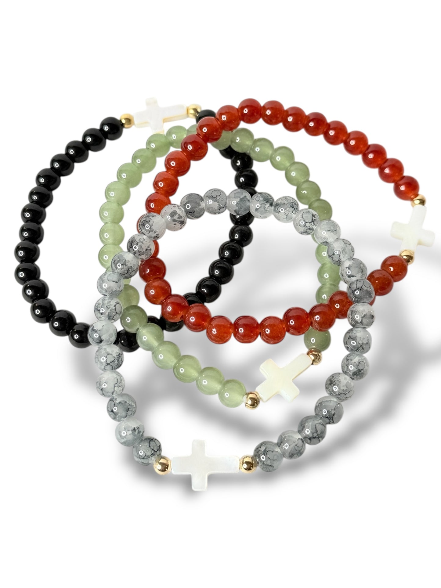 RAPHAEL - LOT DE 4 BRACELETS TENDANCE