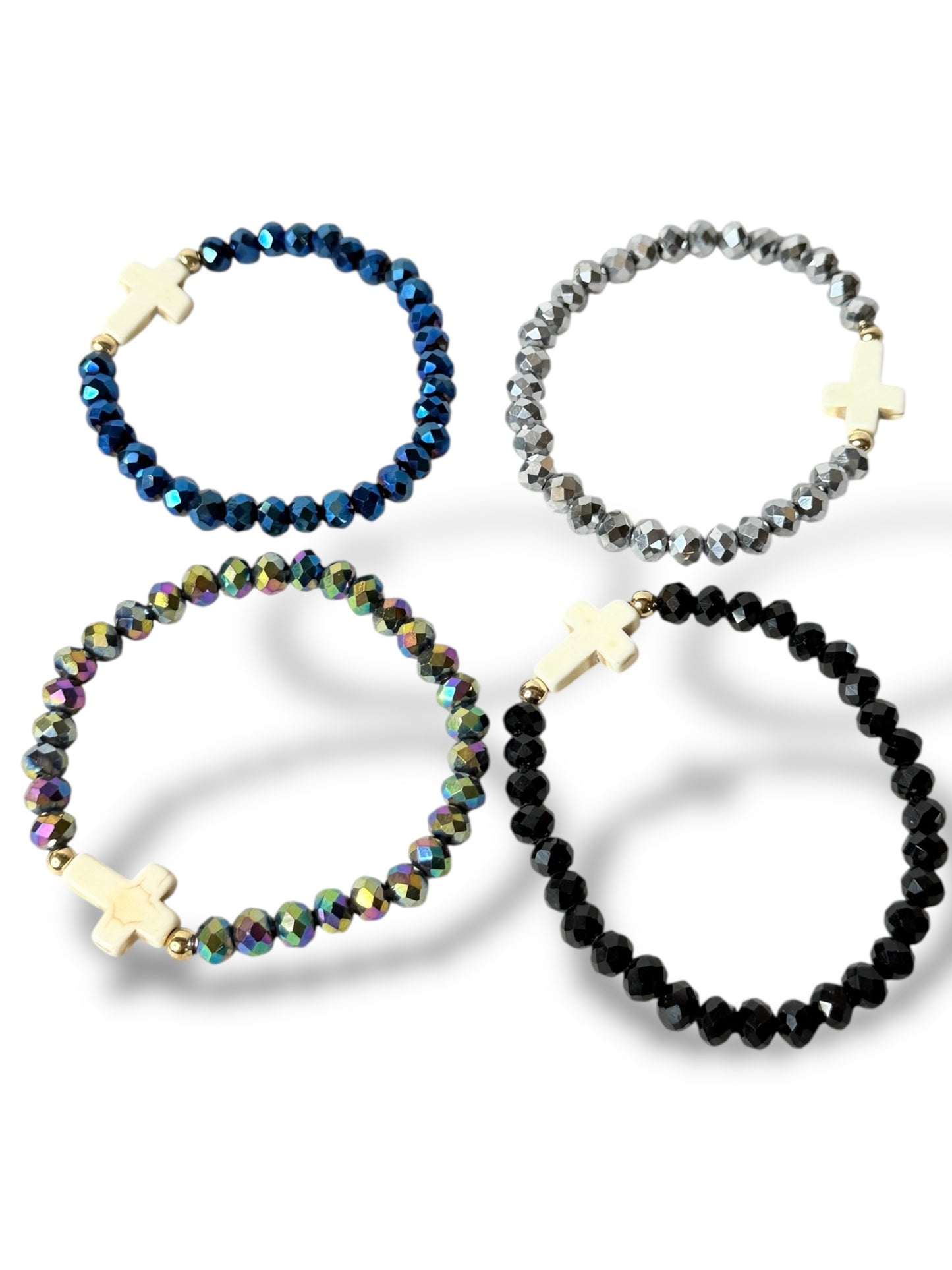 SANTIAGO - LOT DE 4 BRACELETS TENDANCE