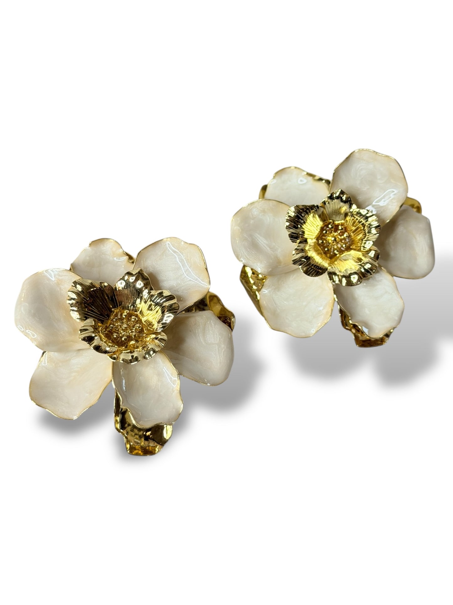 CANDICE - BOUCLES D'OREILLES GRANDE FLEUR