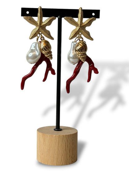 SEYCHELLES - BOUCLES D'OREILLES TENDANCE