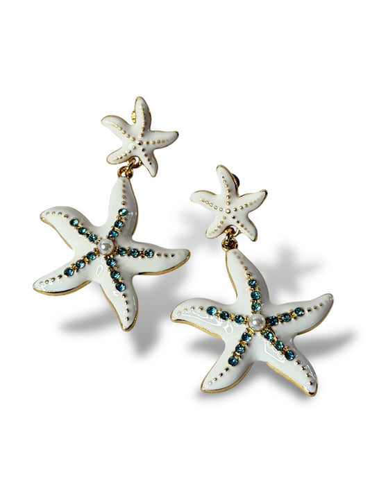 NICE - BOUCLES D'OREILLES TENDANCE AVEC STRASS