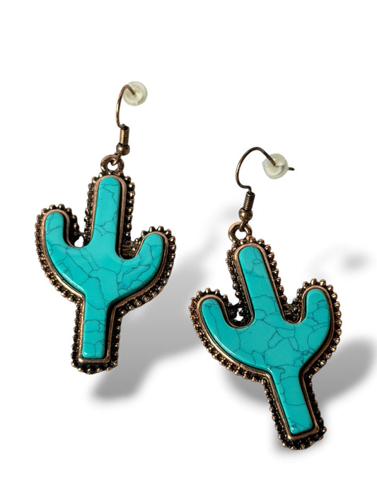 CACTUS - BOUCLES D'OREILLES TENDANCE