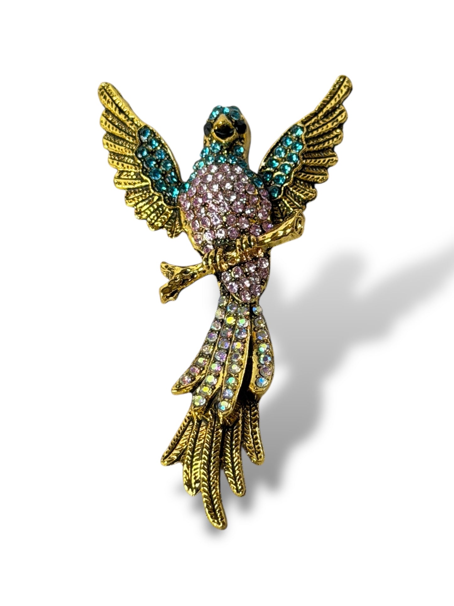 PERROQUET - BROCHE AVEC STRASS