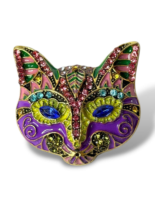 FELIN - BROCHE TENDANCE AVEC STRASS