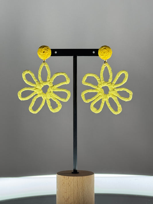 FLORIANE - BOUCLES D'OREILLES JAUNE