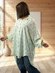 ANGY - CHEMISE OVERSIZE A POIS VERT JUSQU'A LA TAILLE 60
