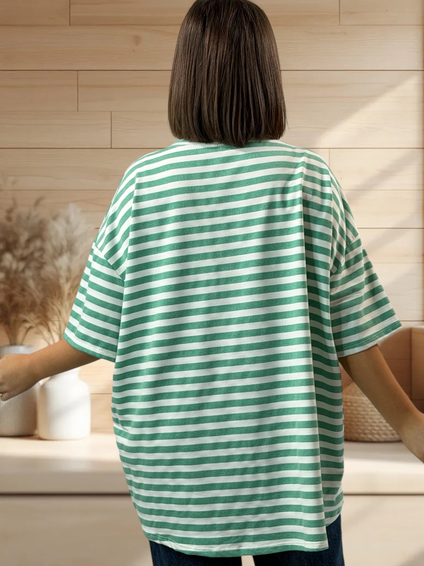RAMATUELLE - MARINIERE VERTE EN COTON LOGO BOHEME JUSQU'A LA TAILLE 56