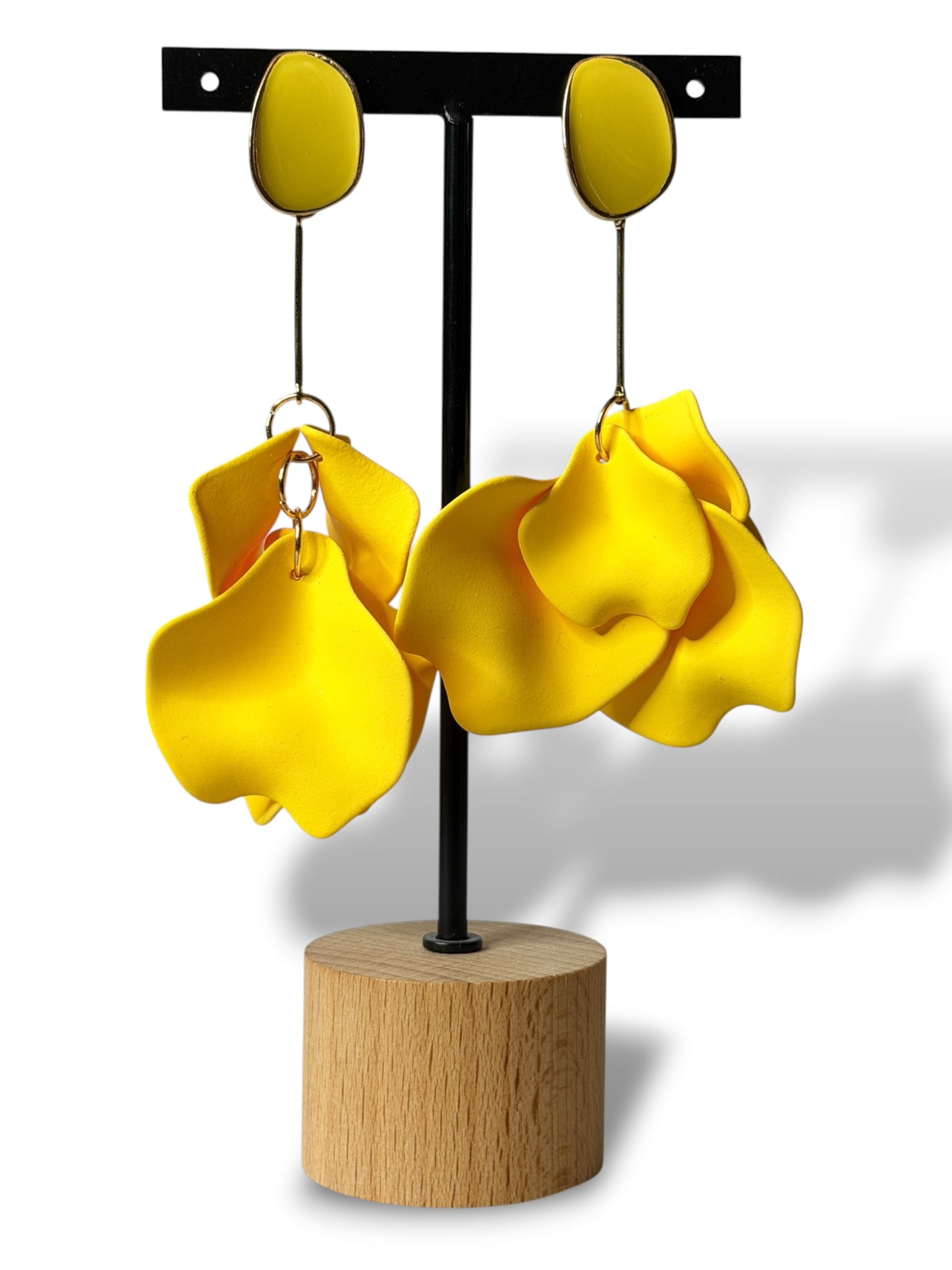 ELISA - BOUCLES D'OREILLES TENDANCE JAUNE