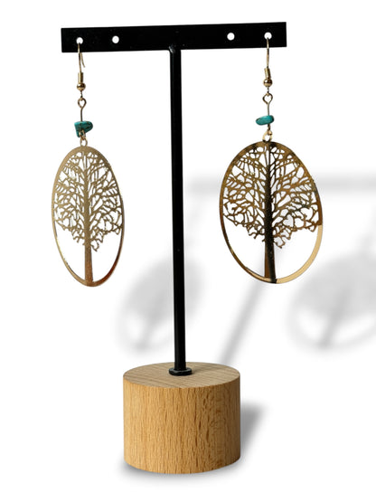 ALISON - BOUCLES D'OREILLES ARBRE DE VIE