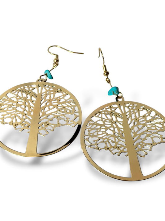 ALISON - BOUCLES D'OREILLES ARBRE DE VIE